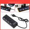Black Led 4 Port Usb 2.0 Hub With Premium Quality Craftsmanship And Timeless Design
