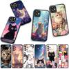 Cartoon Kitten Cat Eyes Lovely Phone Cover for Apple iPhone 16 15 14 Plus 13 12 Mini 17 Pro Max + ProMax 16E Air Case