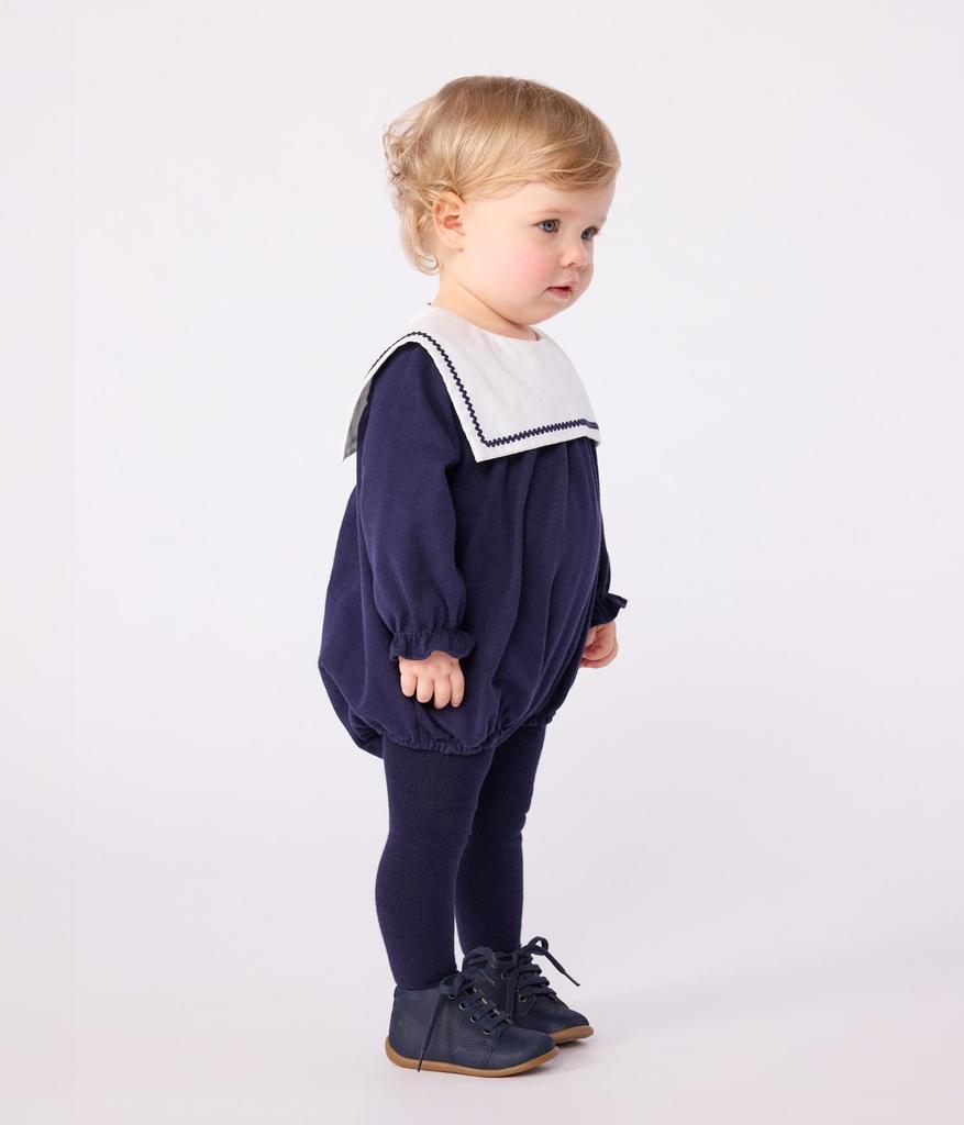 Petit Bateau Long Sleeve Jumpsuit A0DZJ Blue 24 Months 86cm