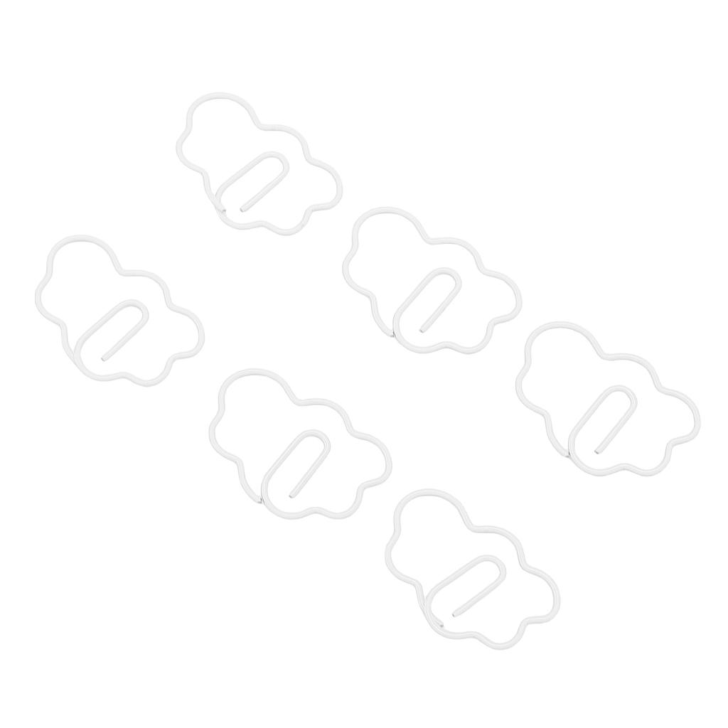 100 Pcs   Shaped Paper Clips Cute Fun Decorative Iron Bookmarks Planner Clips with Transparent Box for Study Work