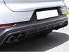 Porsche Cayenne GTS Black Quad Tailpipe Trim (11-24 Years)
