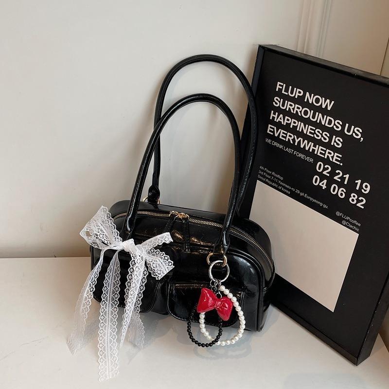 Underarm Bowling Bag Women's New Simple Casual High-end Pillow Bag Versatile Shoulder Bag