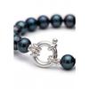 Bracelet - Pearls &amp; Colors - Véritables Perles de Culture 6-7 mm - Argent 925 - Noir - Longueur 18 cm
