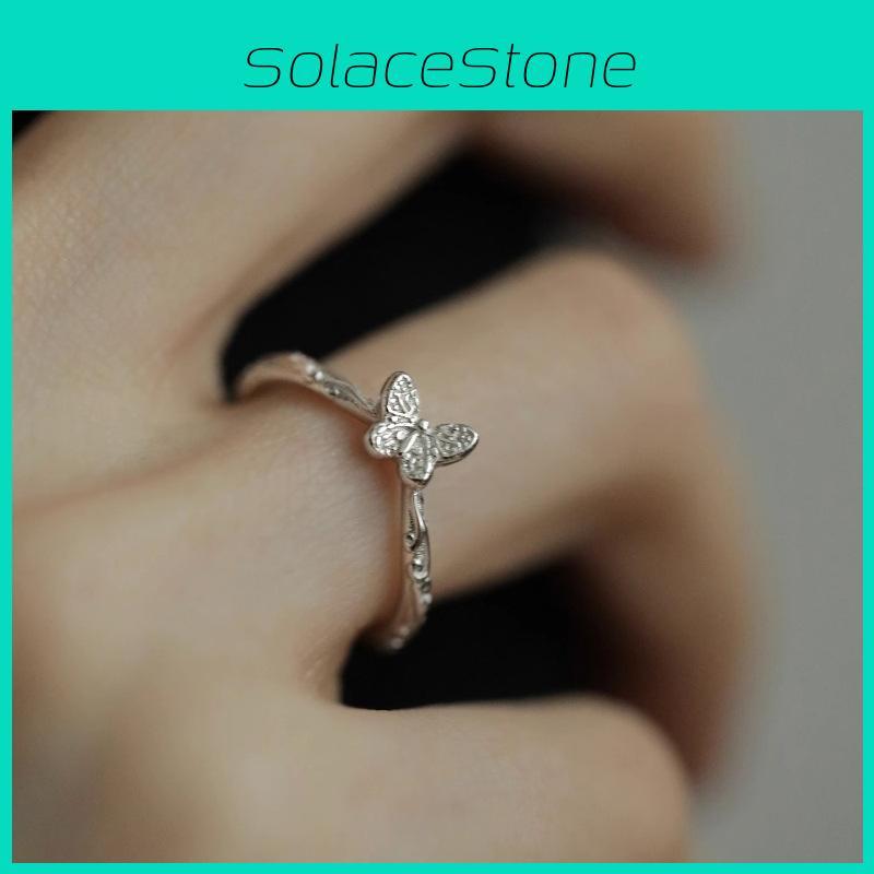 Unique Butterfly Shaped Adjustable Ring For Women High-end Copper Fashion Ring For Summer 2023