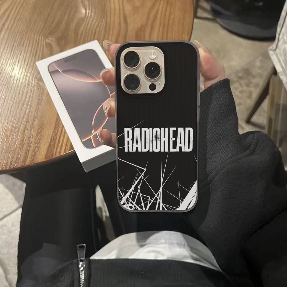 R-Radiohead Rock Band Phone Case For IPhone 17 16 15 14 13 12 11 Pro Plus Pro Max Soft Stripe Cover