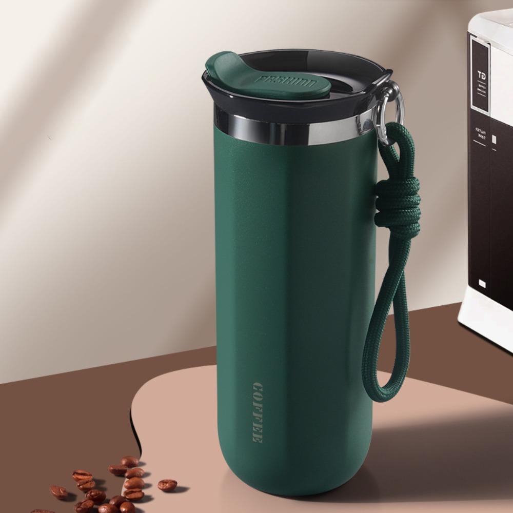 Portable Stainless Steel Insulated Cup 350ml 500ml with Lid Coffee Mug Double Wall Leak-Proof Water Bottle Travel