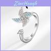 Adjustable Windmill Ring For Women Copper Zirconia Jewelry With Elegant Design