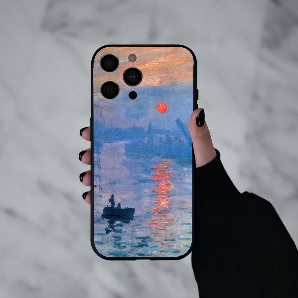 C-Claude-M-Monet-T Phone Case For iPhone 17pro, 16,15,14,13,12,11 X XR Plus,Others Soft Black Cover