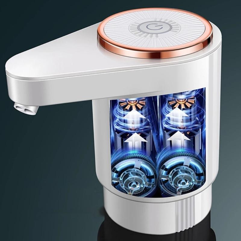 Rechargeable Water Dispenser Pump Quiet Portable Water Bottle Pump Automatic Drainage Machine for Camping Travel