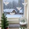 1/4pcs Resin White Dove Christmas Ornaments Xmas Tree Hanging Pendants 2026 New Year Party Home Wall DIY Decoration Kids Gifts