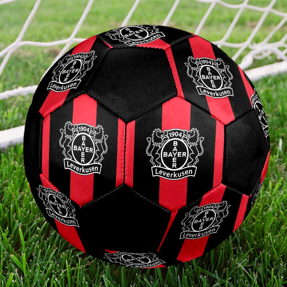 SIZE 5 Bayer 04 Leverkusen Soccer Ball Colorful All Ages Machine Stitched PVC Competition Ready Durable High-Bounce
