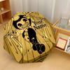 Custom Text Automatic 8 Bone Umbrella, Portable Sun Rain Protection UmbrellaBendy and the Ink Machine