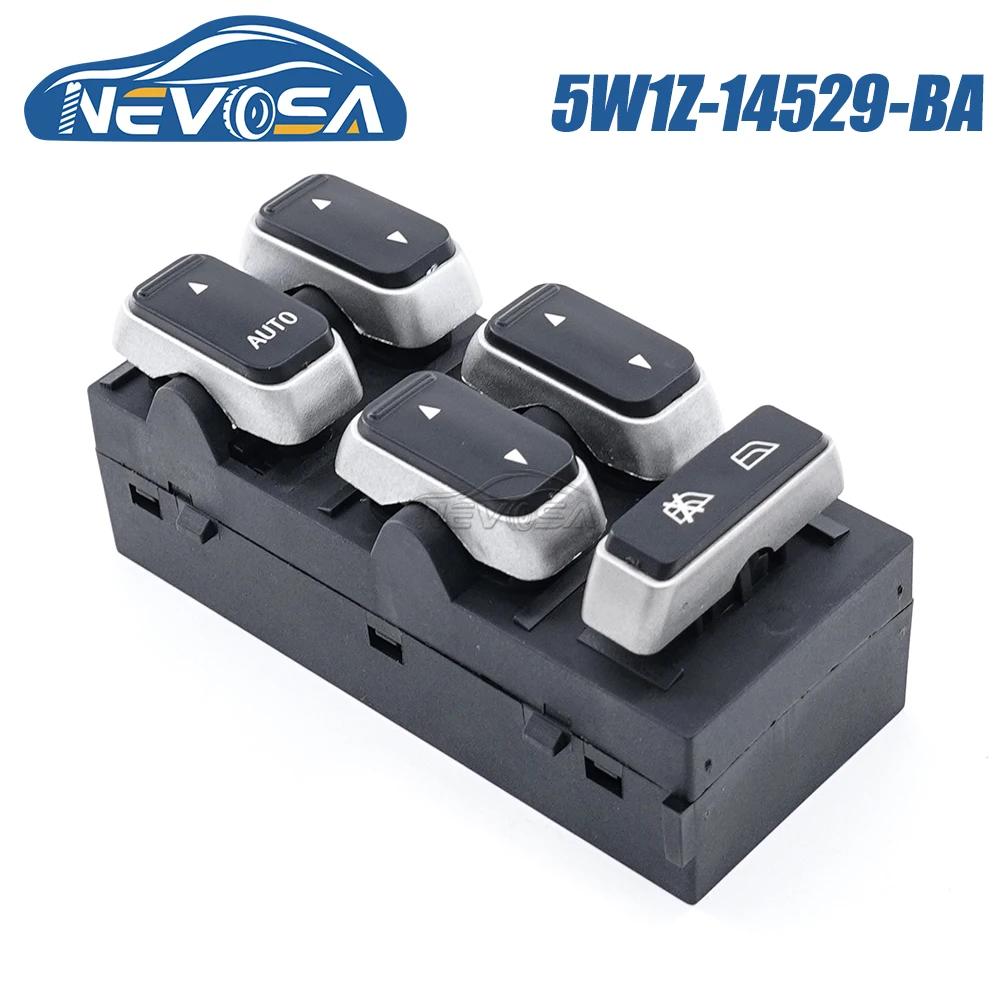 NEVOSA 5W1Z-14529-BA For Ford Lincoln Town Car 2003 2008 Power Window Switch Driver Side Button 11 P 4W1Z14529AA 5W1Z14529BA 5W1Z-14529-BA