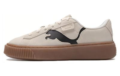 Wmns Suede Platform 'Cutout - Alpine Snow Black'