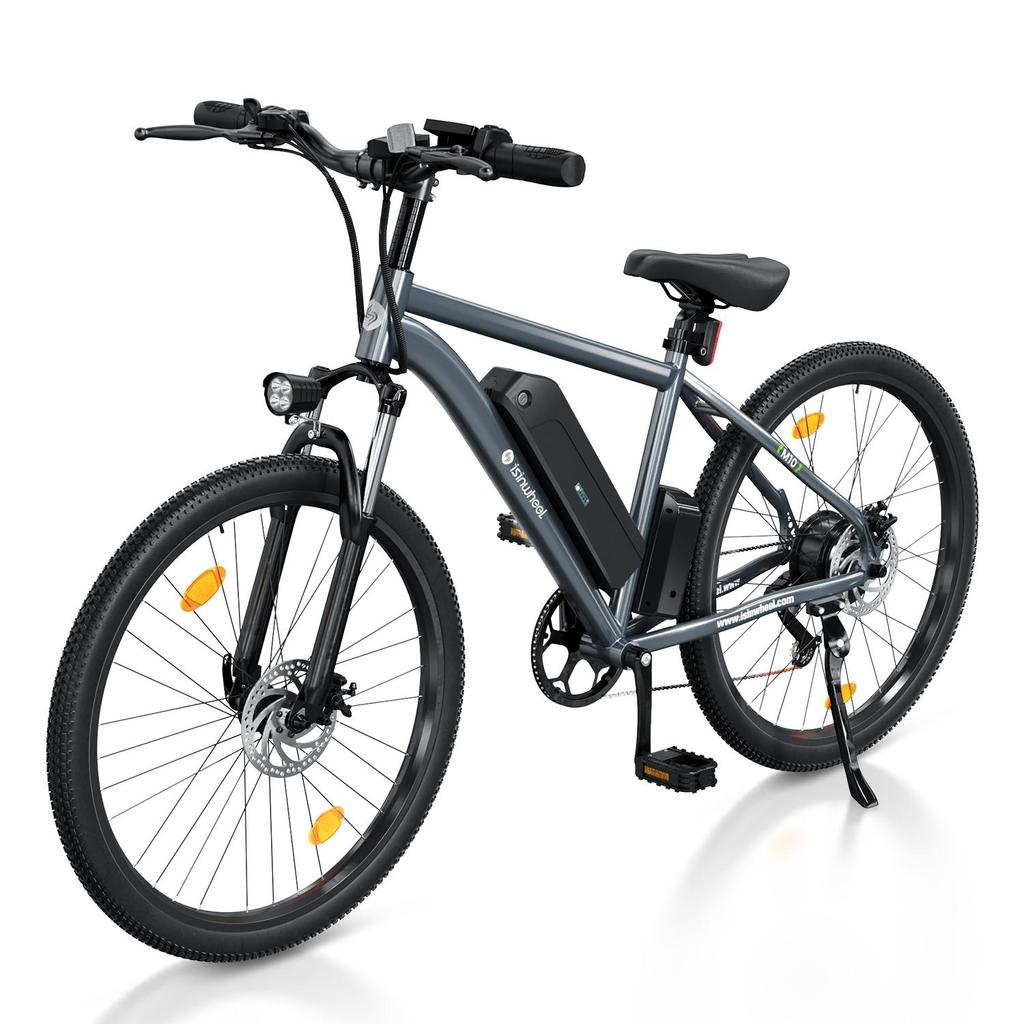 Isinwheel M10 Bicicletă electrică Adult 250W 36V 10.4Ah Baterie, 26" Bicicletă electrică de munte pentru navetă cu afișaj LCD