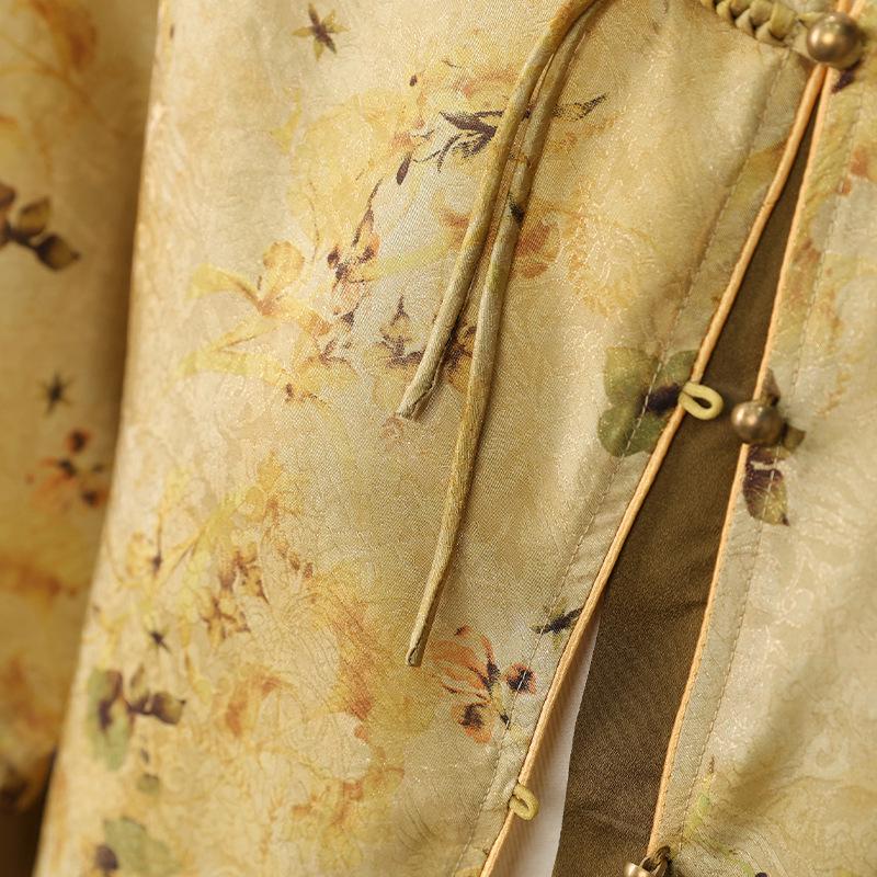 2026 Summer Chinese-Style Round Neck Shirt for Elderly Women