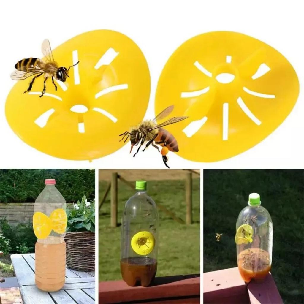 30PCS Flower Shape Flying Insects Funnel Trap Wasp Trap Catcher Bee Hornet Reusable Bee Catcher Flower Shaped Flying Insects Funnel Pest Wasp Trap