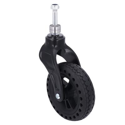 Trolley-Vorderrad, 6 Zoll, Ersatz-TPE-Gummi, rutschfest, solide, für Castor mit 75 kg Tragkraft