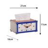 Creative Desktop & Bedside Clock Ornament with Tissue Box, Stylish Tabletop Timepiece for Home Decoration