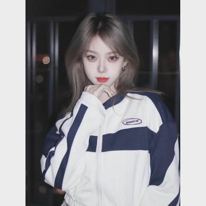 2023 Damen Baseballjacke im amerikanischen Streetstyle: Modisches, lässiges, kurzes Frühlingsoberteil