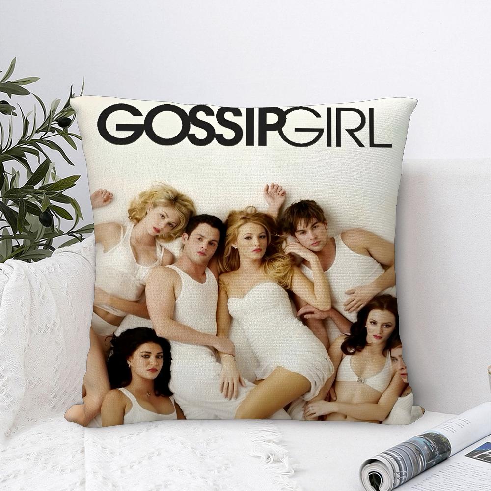Classic Plot G-Gossip Girl-S Pillow Case Sofa Decorative Home Double-Sided Print Plush Square Throw Pillow Covers Cushion Decor