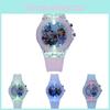 Cartoon Frozen Kinderuhr mit Nachtlicht Quarz Silikonuhr für Grundschüler Großhandel Hot Item