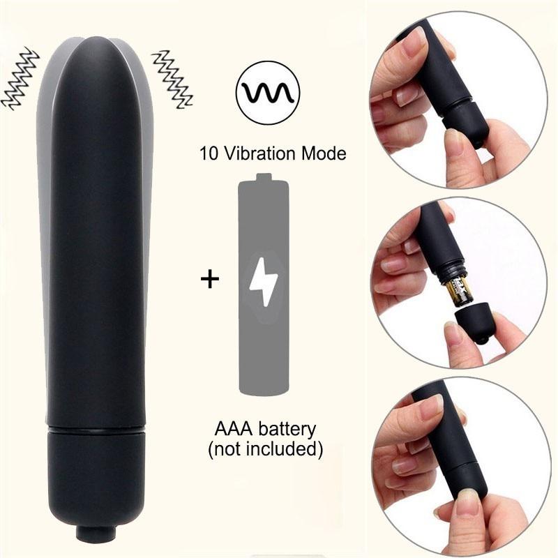 Powerful Black Mini G Spot  10 Speeds Waterproof Bullets