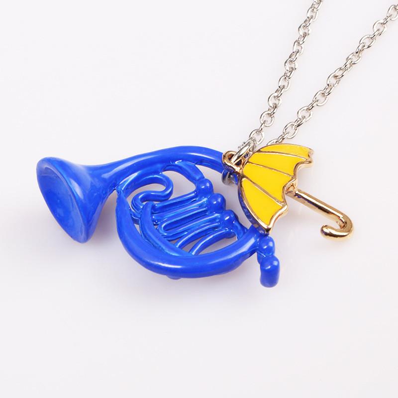 Met I How Your Mother Horn Umbrella Keyring Alloy Necklace Jewelry Gift Fashion