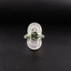 Green Amethyst Gemstone 925 Sterling Silver Jewelry Handmade Wedding Ring Gift RR-34-13