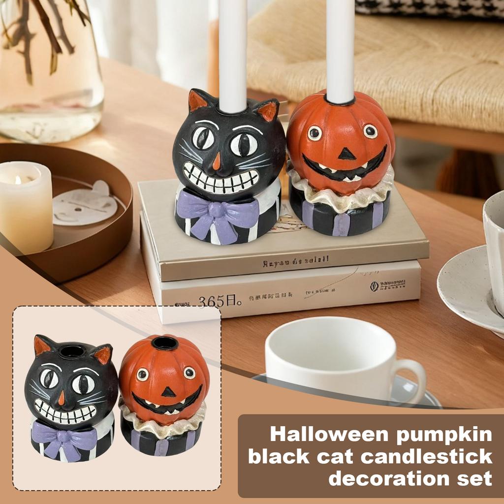 Halloween Pumpkin Little  Candle Holder Decoration Item, An Atmosphere-enhancing Decorative Item, Creative Cartoon, Cute Smiling Face, Gift Item