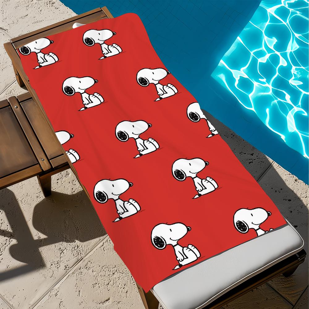 Towel Cartoon Beach Quick S-Snoopys-S Dry Pool Camping Towels Travel Soft Gift Gym Shower Cute Sports