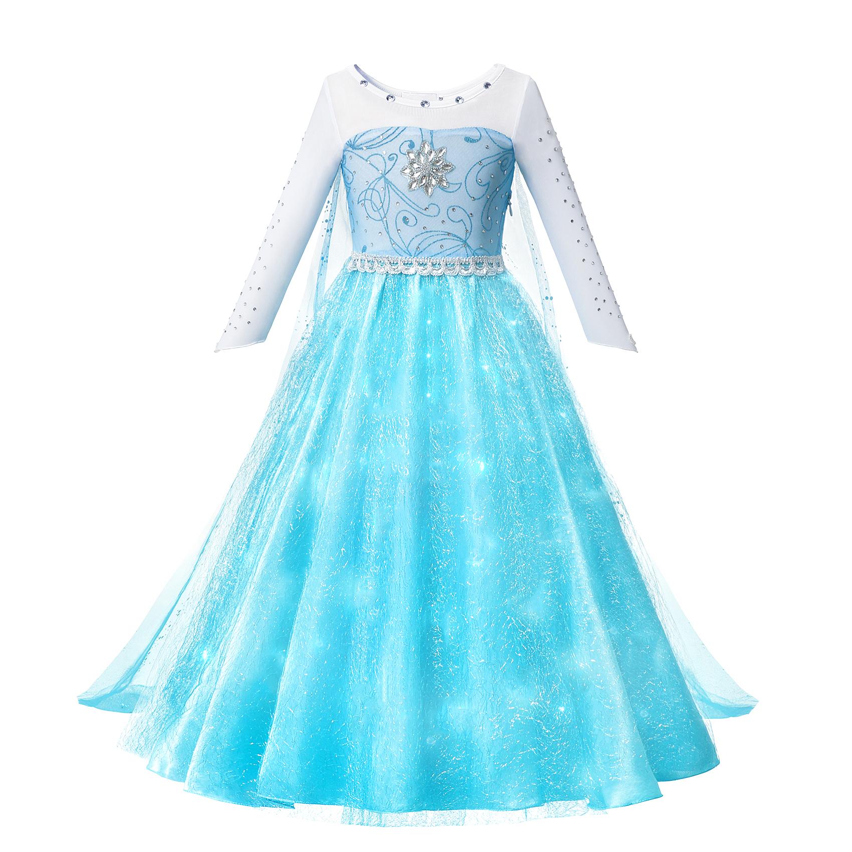 

Платье принцессы для девочки, детская одежда для дня рождения, костюм для косплея на Хэллоуин 130CM