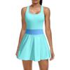 With Tennis Charmleaks Womens Dress Builtin Shorts Scalloped Golf Dress Racerback Athletic Skirts
