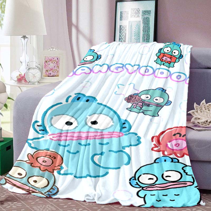 Cartoon Cute HANGYODON Soft Flannel Blanket Bedroom Sofa Picnic, Outdoor Leisure Gift BlanketW-1