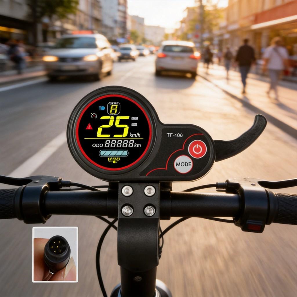 Tableau de bord de trottinette électrique en alliage pour un contrôle précis
