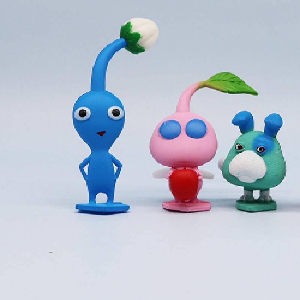 Entzückende Pikmin Cartoonfigur Spielperipherie Pvc-Material Für Ausstellung Und Geschenke