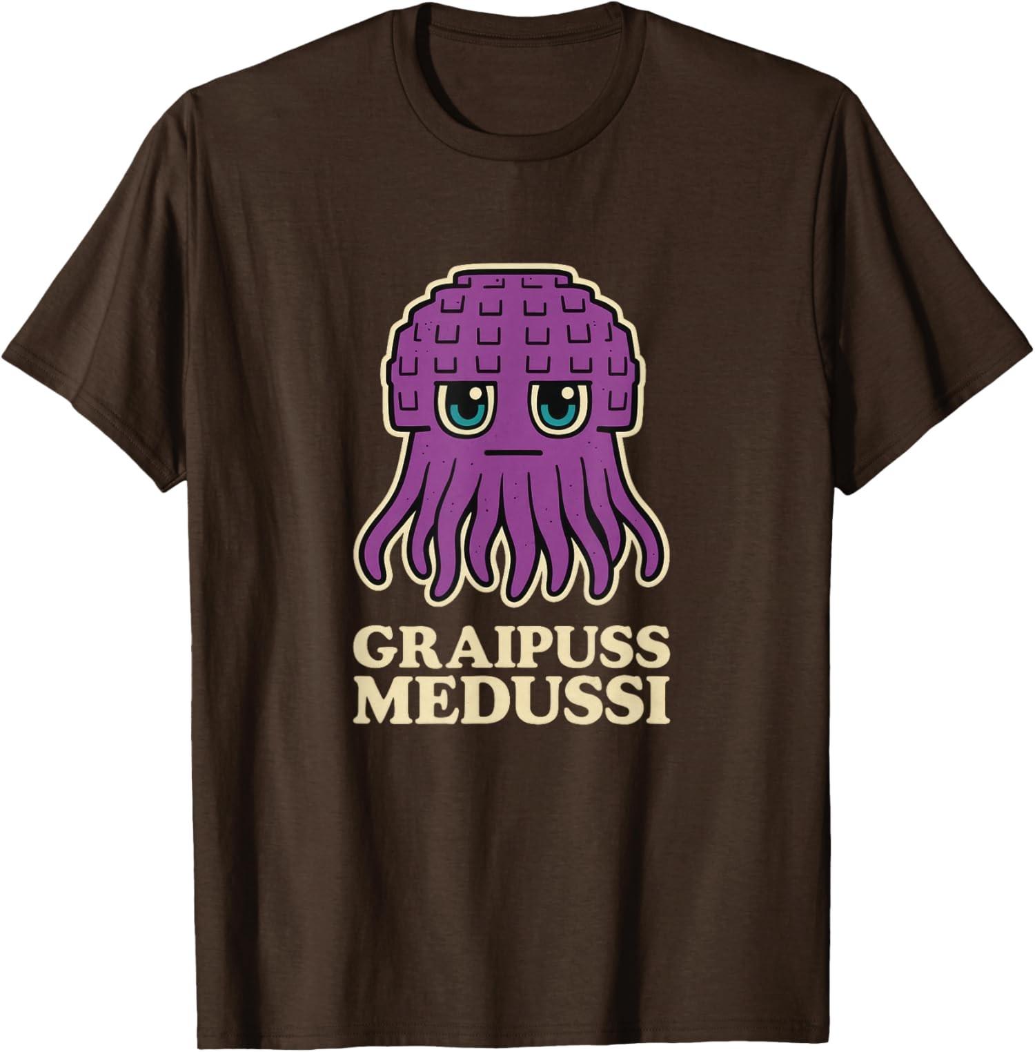 Graipuss Medussi - T-shirt unisexe dr?le Brainrot Cringe Meme S