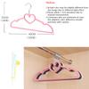 5/10/20pcs Clothes Hangers,Durable ABS Pink Love Bow-Knot Pattern Hanger for Wardrobe Storage,Non-Slip Hanging Organizer Rack
