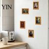 Kitchen Appliance Magnets Wooden Retro Frame Fridge Magnet, Strong Magnetic Decor for Refrigerator, Office Whiteboard Decoration Accessories