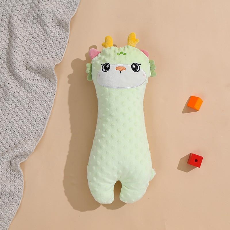 Baby soothing pillow, anti-startle plush comfort pillow for infants, newborn sleep aid, safe side-sleeping toy