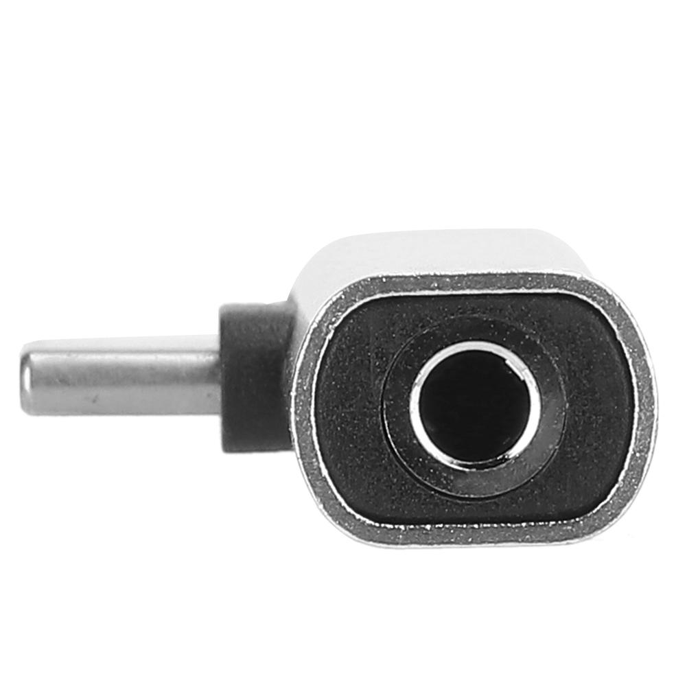 2Pcs 2 in 1 TypeC to 3.5mm Assist Cable Wire Headset Distributor Adapter(silver )