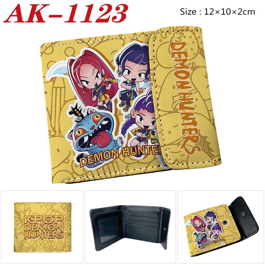 Anime Cartoon Rumi Zoey Demon Hunters PU Leather Wallet Card Bag Birthday Gift