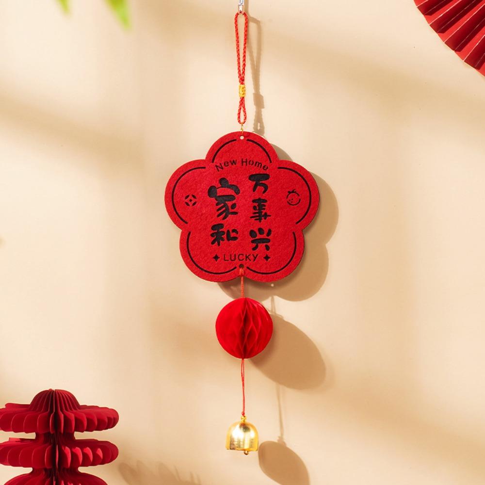 Non Woven Fu Character Hanging Ornament Chinese Style New Year Lucky Decoration Bedroom Decoration