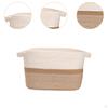 Cotton Rope Woven Basket for Organizing with Handles Portable Cat Dog Toy Bin, Bathroom Organizer