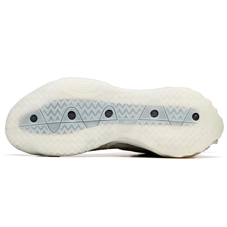 New Anta Star Mountain Cushioning Anti Slip And Wear Resistant High Top Basketball Shoes Men's Ecru 112031818A-9