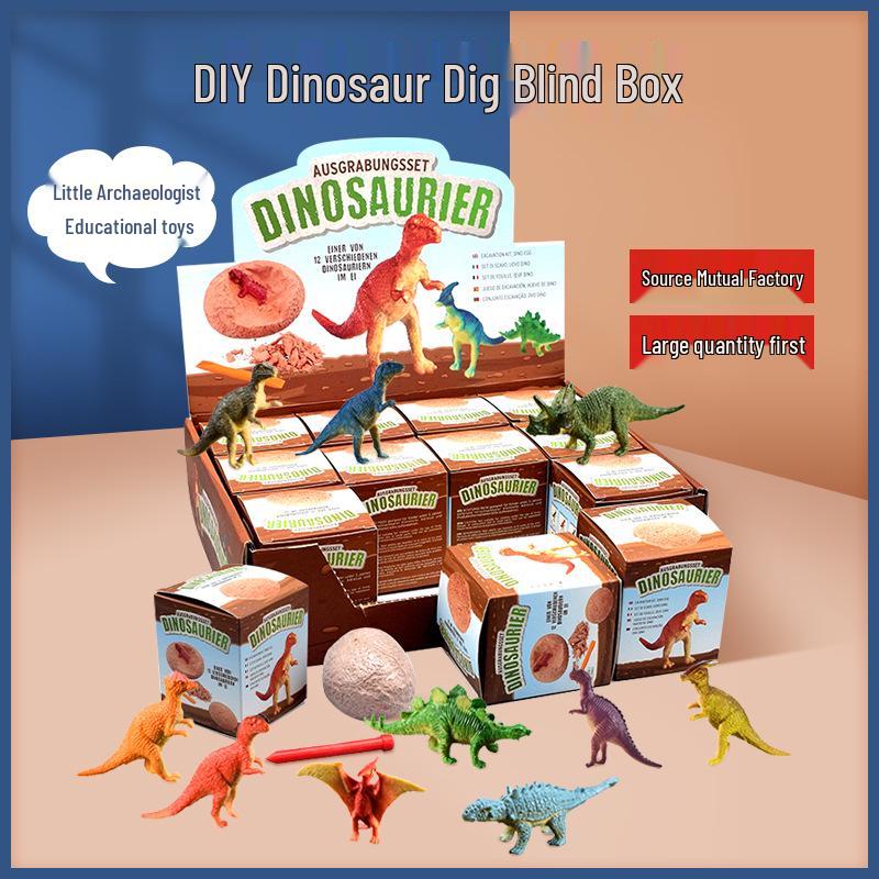 Dinosaur Fossil Digging Toy - Archaeological Skeleton Simulation for Kids