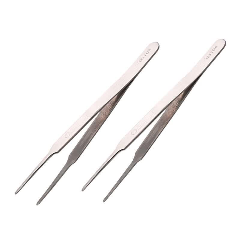 SATA 120mm Wide Head Tweezers 120mm