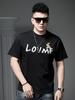European and American Style Trendy Brand Cartoon Print Short-Sleeve T-Shirt for Men, 2026 Summer New Round Neck T-Shirt Half-Sleeve Top