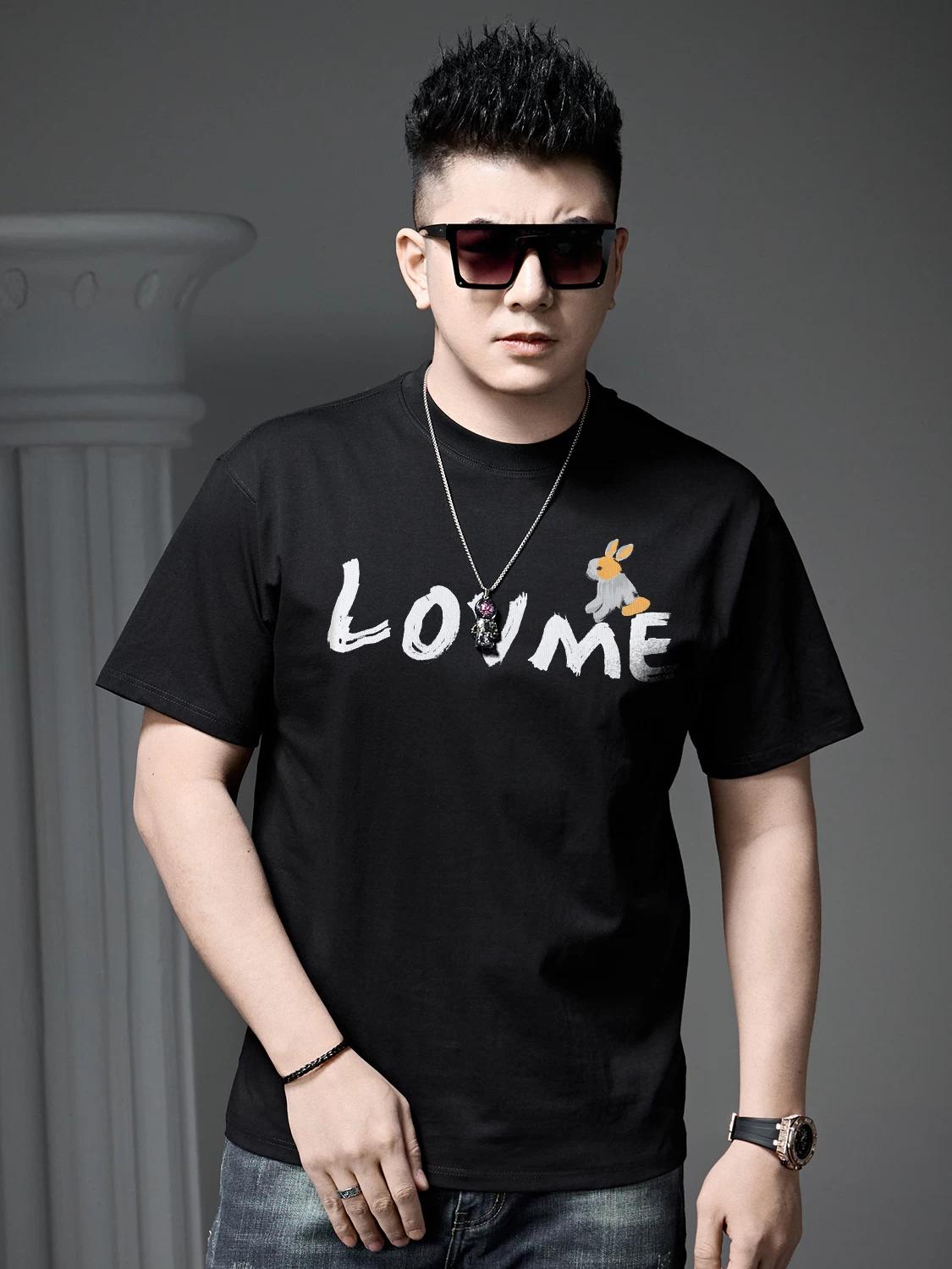 

European and American Style Trendy Brand Cartoon Print Short-Sleeve T-Shirt for Men, 2026 Summer New Round Neck T-Shirt Half-Sleeve Top 2XL