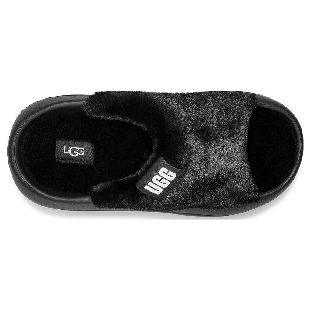 New UGG FoamO UGGplush Slide Black Women's 1143849-BLK